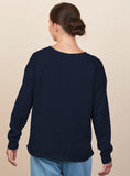 BE THE GOOD Ladies Drop Shoulder Beach Fleece Crew