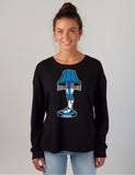 LEGATRON Ladies Drop Shoulder Beach Fleece Crew