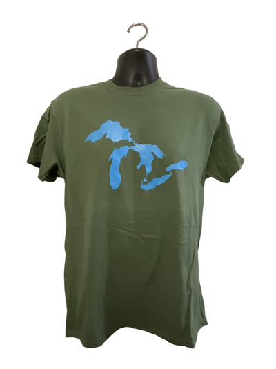 Army green Great Lakes men’s tee