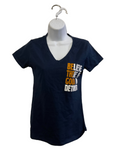 Ladies Be The Good v- neck Navy