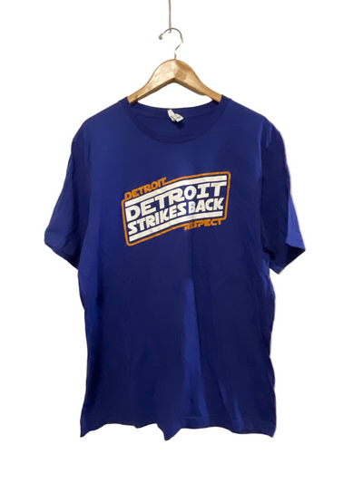 Blue Detroit Strikes Back tee