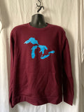 Great Lakes crew neck sweatshirt with front pocket