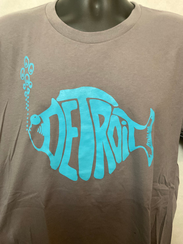 Detroit Fish gray and blue